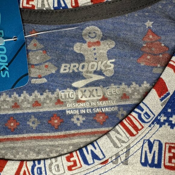 Women's Brooks Run Merry Running Distance Graphic Long Sleeve Shirt XXL NWT 2019 - Picture 5 of 5